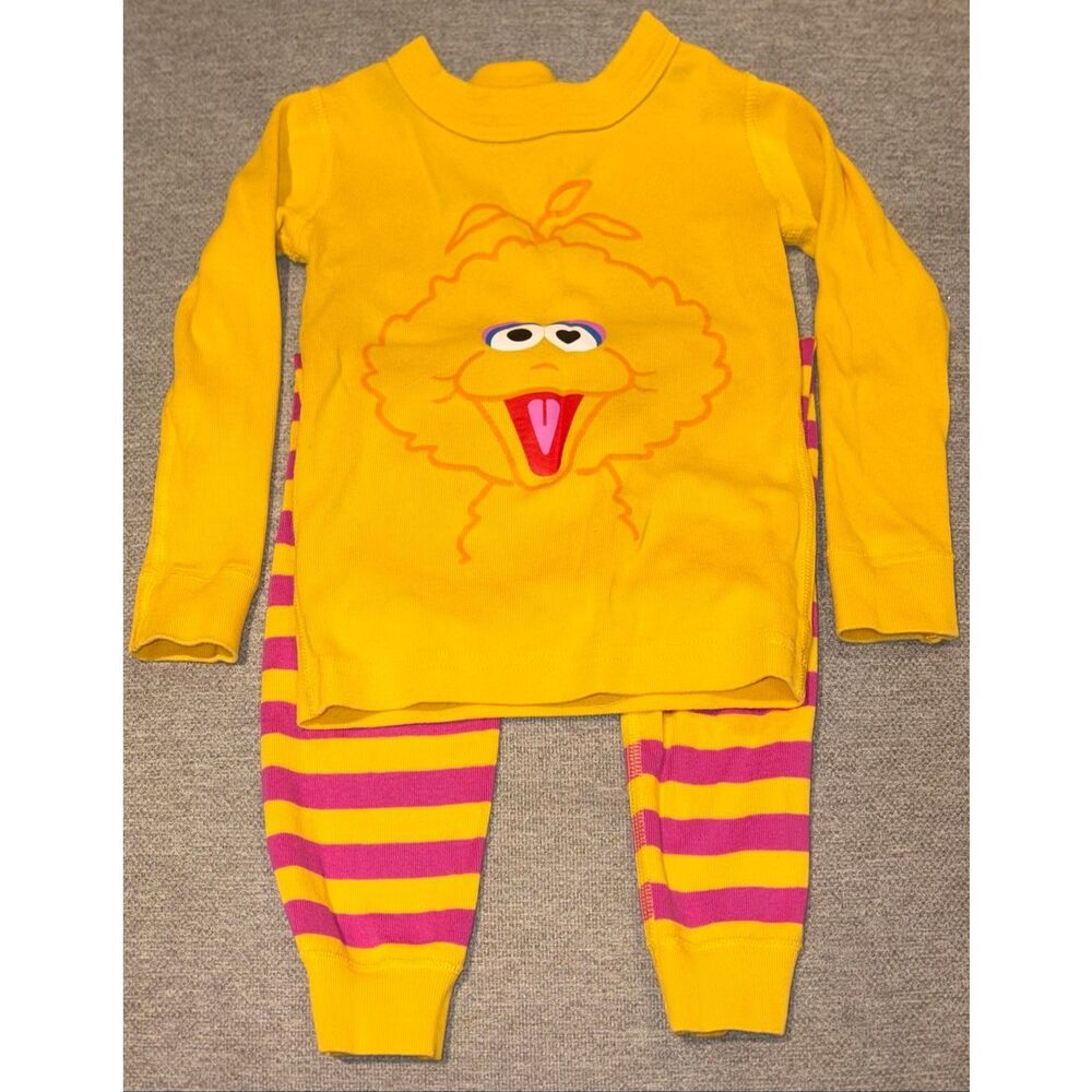 Hanna Andersson Sesame Street big bird pajamas size 3T - Picture 1 of 6